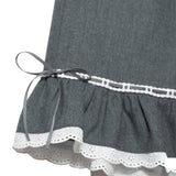ウールブルーマー バミューダパンツ_チャコール