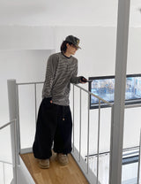 No.1117 pigment stripe loose T (4color)