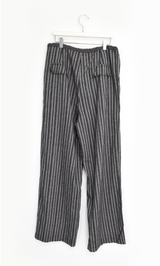 pleats stripe banding pants(3color)