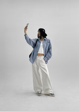 [MADE] Torrance One Tuck Wide Cotton Pants