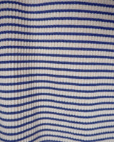 Stripe button t-shirt_blue