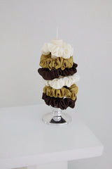 Tiny olive sandwich scrunchie (3set)