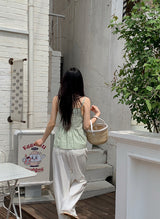 Summer Ivory Loose Cotton Wide Pants (3color)