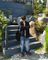 Knit Shirt Cardigan