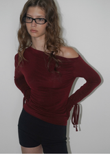 [MADE] Bindiggle Uncut Shirring Long Sleeve T-Shirt