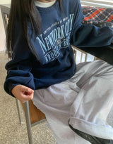 Giddels Brushed Embroidered Over Sweatshirt