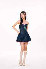 Lub-Dub Volume Mini Dress (Navy)