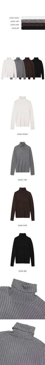 [F/W] ゴルジハイネックポーラニット(4color)