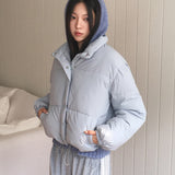 Chetky Basic Pastel Wellon Short Padded Jacket