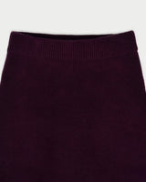 Skin knit skirt_grape