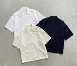 ボクシーエンボシードレイヤーリングシャツ