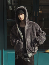 Philly Mink Fur Reversible Hooded Jumper