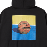 25SS SQUARE BASKET BALL HOODIE ZIP UP BLACK
