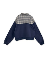 UNISEX チェックドッキングスウェット