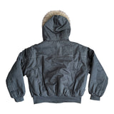 Fur hood vintage jumper