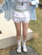 Coco Frill Layered Skirt Pants