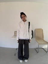 Pisont Dot Layered Skirt Pants