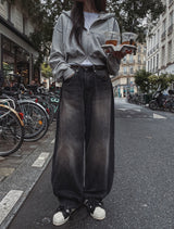 テシアインシジョンワイドデニムパンツ