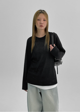 [MADE] パパサマーニット長袖Tシャツ (リネン 30%)