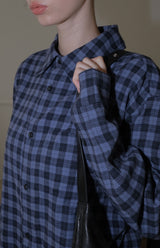 C OVER-FIT CHECK SHIRT_BLUE