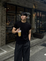 Linen carpenter wide banding denim
