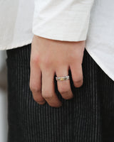 Clover rail ring G (925 silver)