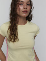 Lace Baby T-Shirts_Yellow