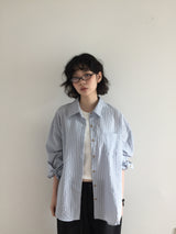 Summer pinstripe shirt (2color)