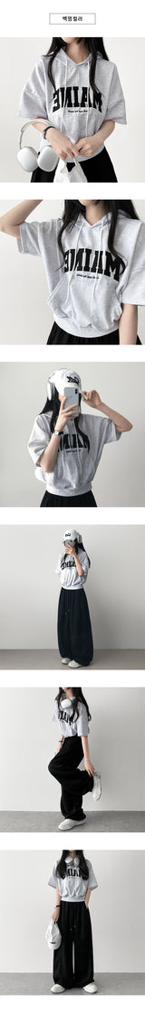 Shelly Patch Embroidery アノラック半袖パーカー