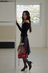 Red Bow Round Shoulder Bag