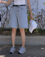 ハーフバミューダデニムパンツ