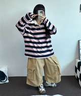 BIG BIG POCKET OVER BERMUDA 🤎🤍❤🖤5COLOR