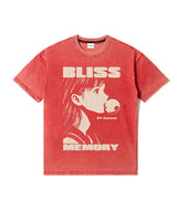 OC ブリス AQ ウォッシュドTシャツ (レッド)