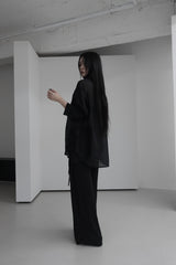 see-through overfit twinkle shirt (4color)