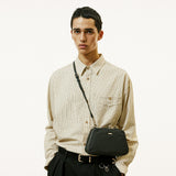 saffiano trapezium chain bag