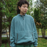 Surface fleece pullover / Dusty aqua