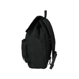 FLAP STRING BACKPACK / BLACK