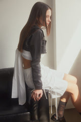LAYERED KNOT TOP(WHITE)