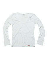 Vネックロングスリーブトップ (WHITE) ウィンメンズ