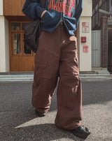 ジョディーダイアゴナルピンタックカーゴパンツ