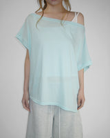 FREE LOOSE OFF-SHOULDER T-SHIRT
