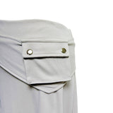 (3color) Pocket Snap Wrap Long Skirt