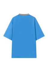 コントラストダブルカラージャージTシャツ
