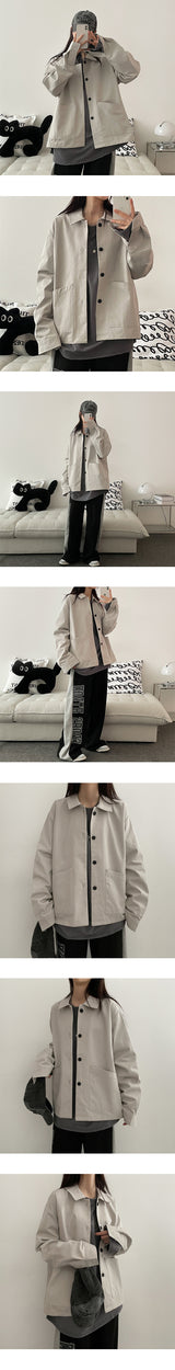 a keeper collar cotton jacket