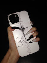 Ink Lettering Gothic Cross hard Case