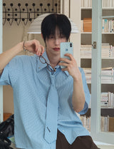 26SS★ [PLAN MADE/MADE] Infold ST Tie Short Sleeve Shirt