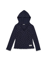 Floral Hoodie (Navy)