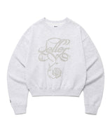 W CLASSIC ROSE SWEATSHIRT LIGHT GREY(CV2EFFM446A)