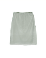 posy sheer & satin midi sk