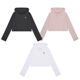 STITCH LINE CROP HOODIE [3color]
